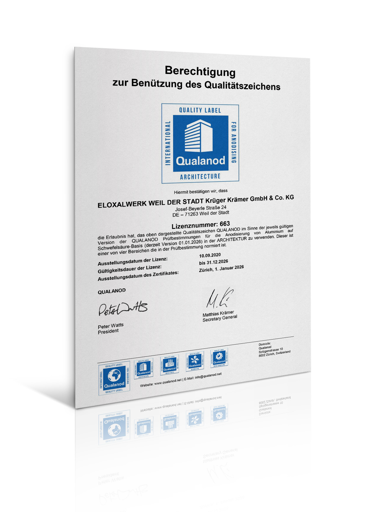 Qualanod (QN 663 A)